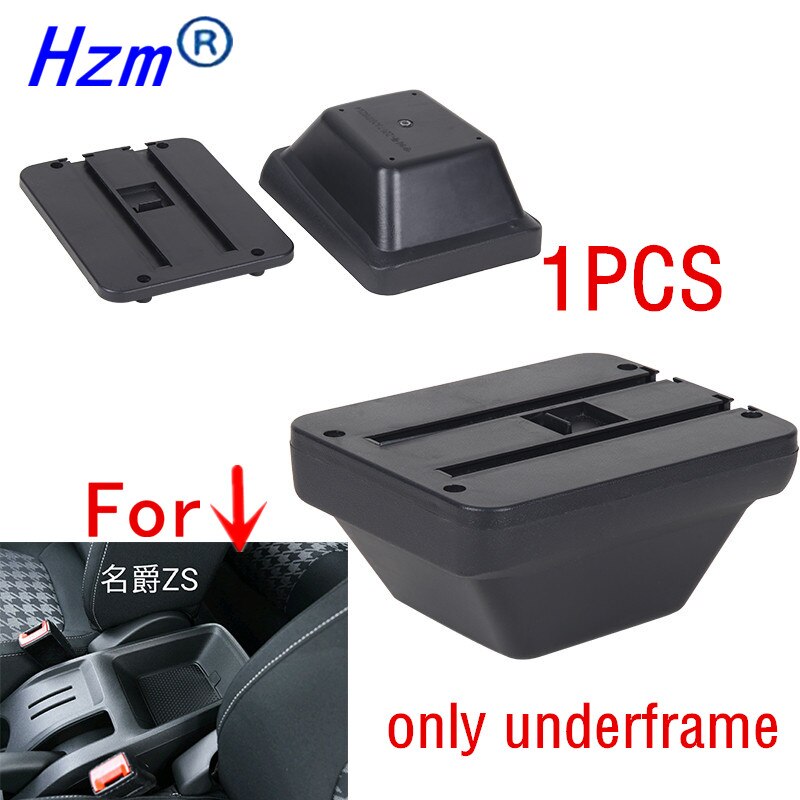 For MG ZS armrest box central Store content box car-styling decoration accessory With cup holder USB: only underframe