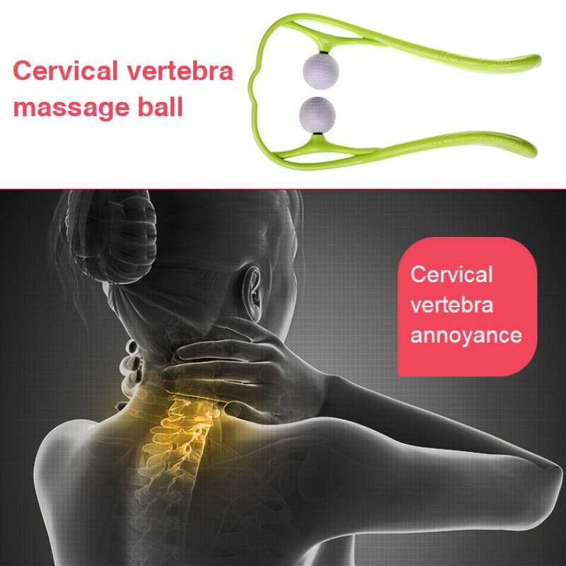 Masajeador cervical Manual, pequeño aparato de masaje para el hogar, alivia el dolor, amasamiento del cuello y masaje para estrés en los músculos