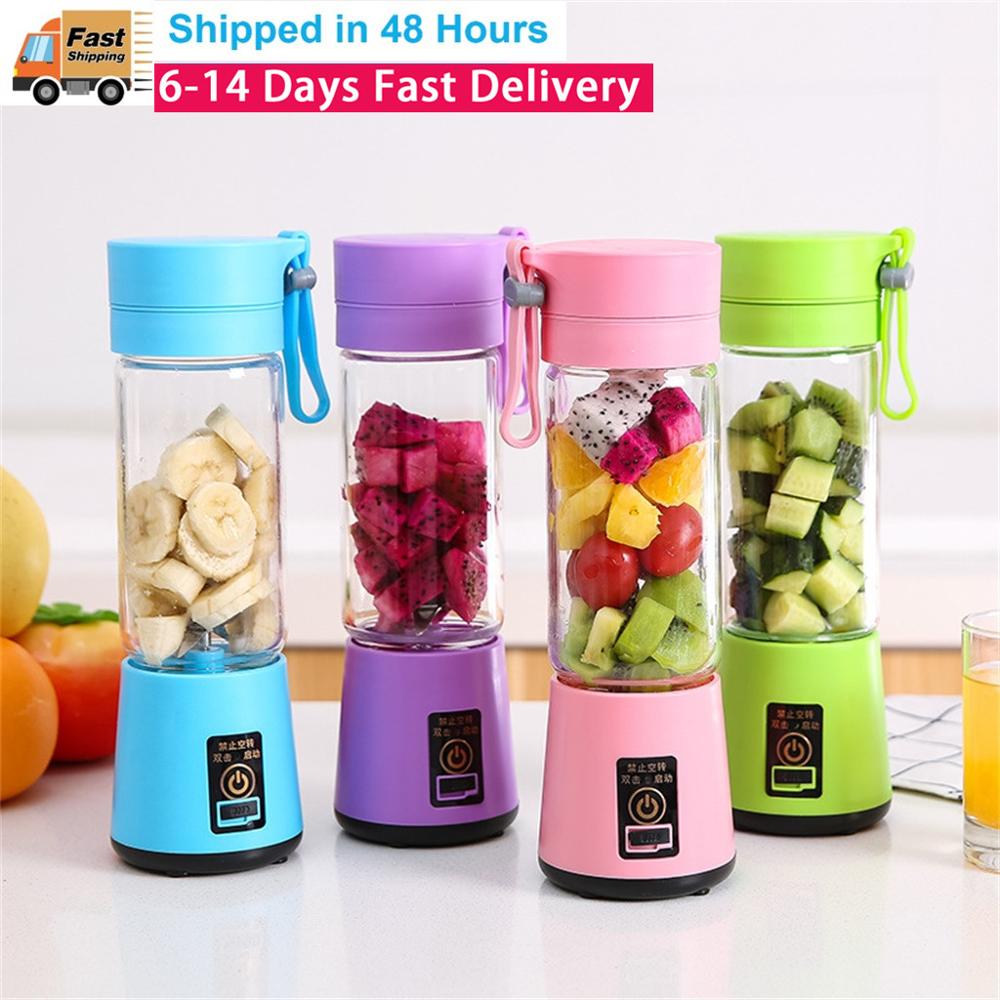 400ml bærbare elektriske juicer blender usb mini frukt blandere juicer frukt ekstraherer mat milkshake multifunksjon maker maskin