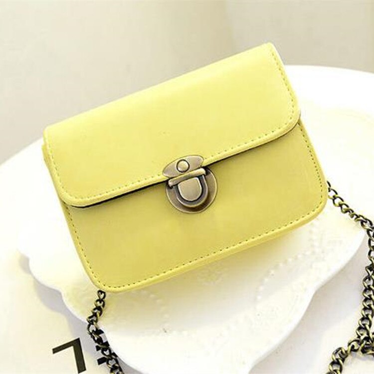 030918 billiga väska kvinnor handväska kvinnlig mini väska med lock: Honungsdagg