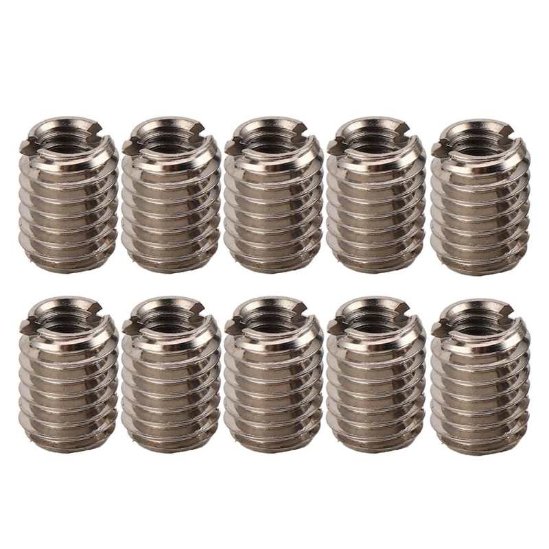 10pcs Stainless Steel Thread Inserts Screw Reducing Nut Female Thread M4x0.7 and M6x1.0 Male Thread Repair Insert kit Set