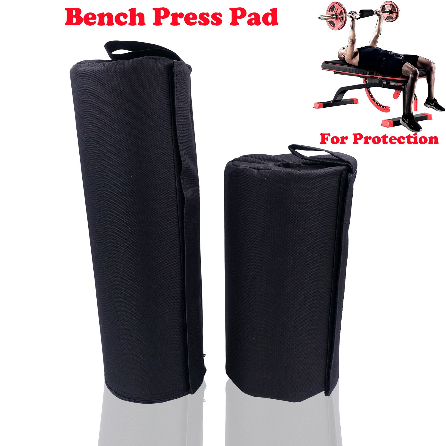 Barbell Bench Press Pad Non-slip Fabric Protective Gym Accessories Weightlifting Hip Thrust Crossfit Workout Fitness Equipment