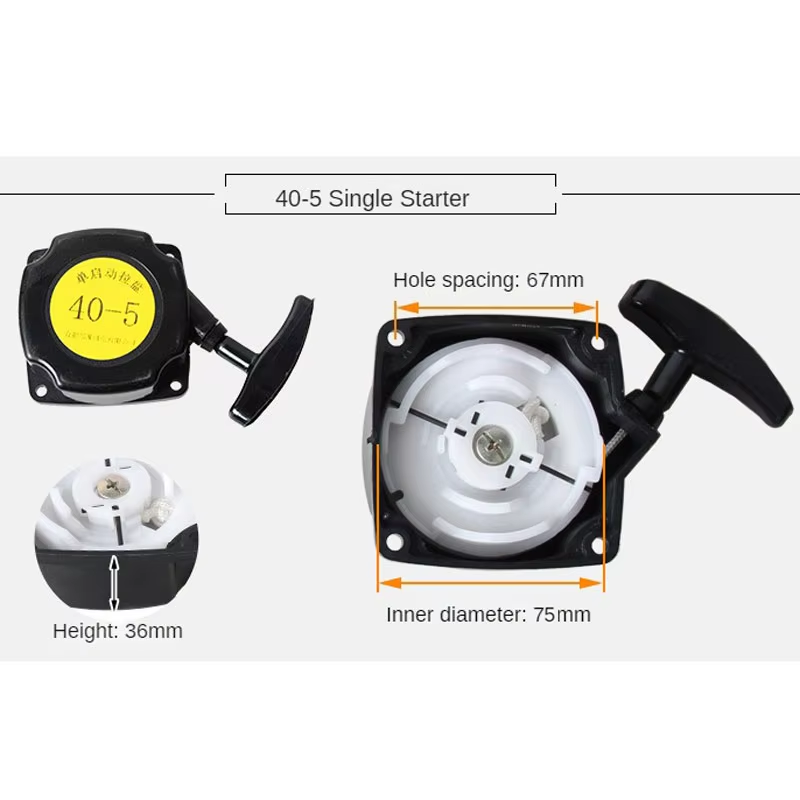 Kit de démarrage à recul simple/fácil, 40-5 139 140 G45 36 TU26, pièce de démarrage du générateur d'essence, pièce de réparation du moteur de tondeuse à gazon: Or