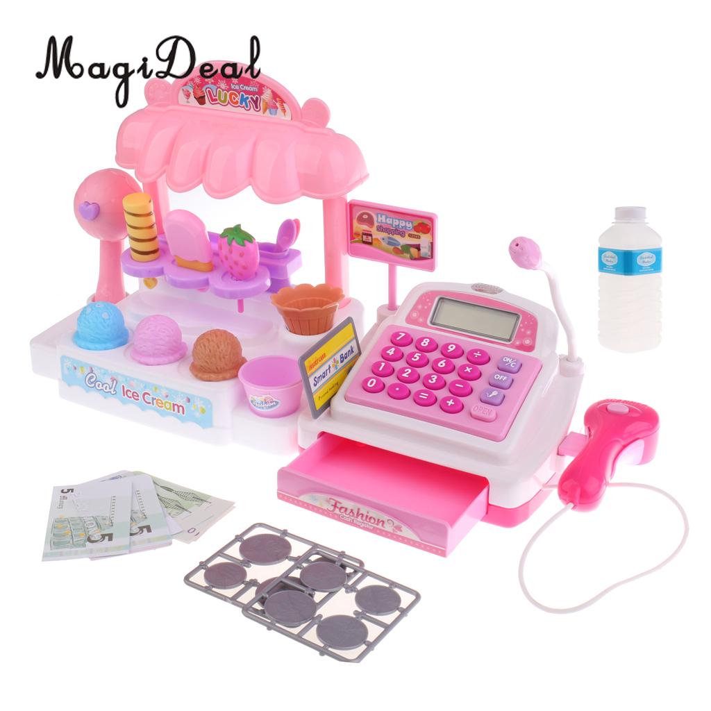 Magideal Top 1Set Simulatie Ijs Winkel Kassa Voor Kids Kinderen Meisjes Pretend Play Speelgoed
