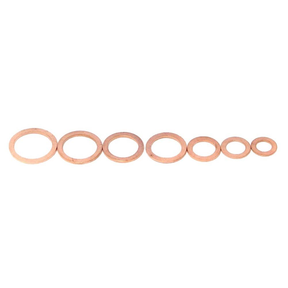 100/150/200/280PCS M4-M14 Copper Washer Set Seal Ring Set Hardware Accessories