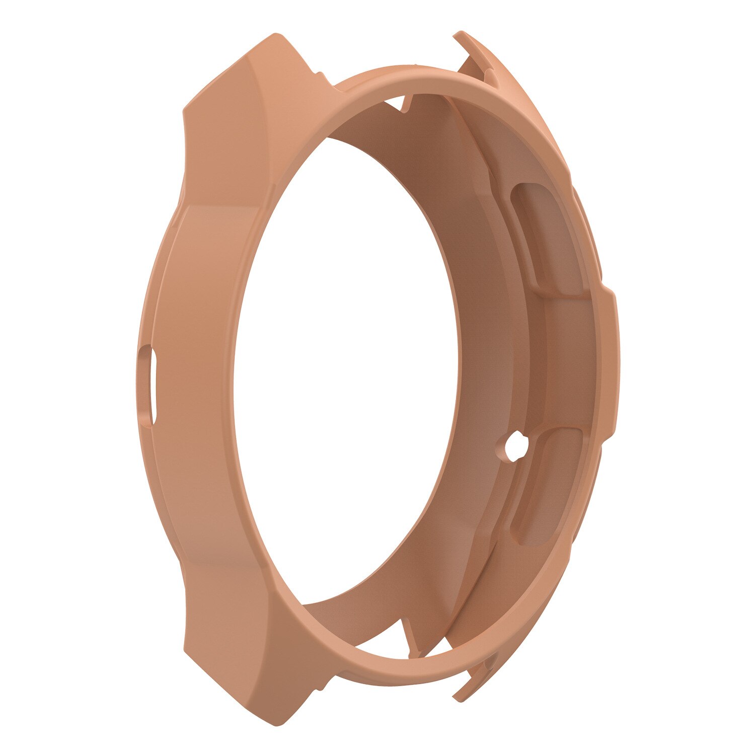 Beskyttende silikoneskind cover til samsung galaxy watch 42mm sm -r810 sm-r815 8 farver erstatnings cover covers: Guld