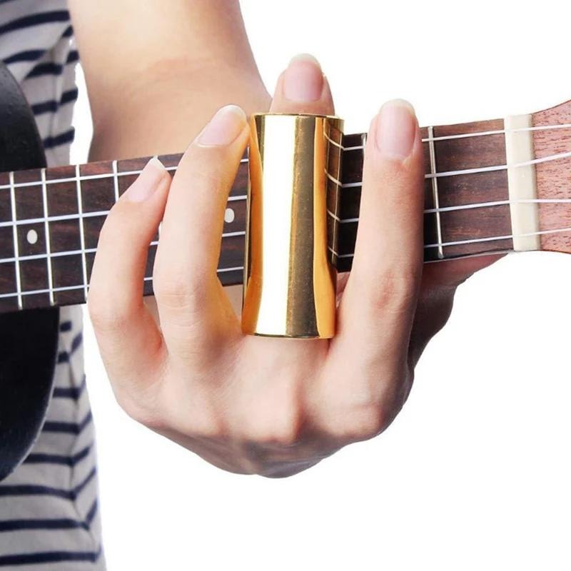 Barra deslizante de guitarra de 60MM, diapositivas de dedo de Metal/acrílico de acero inoxidable para guitarra, ukelele, instrumentos de cuerda, accesorios para guitarra, 1 ud.