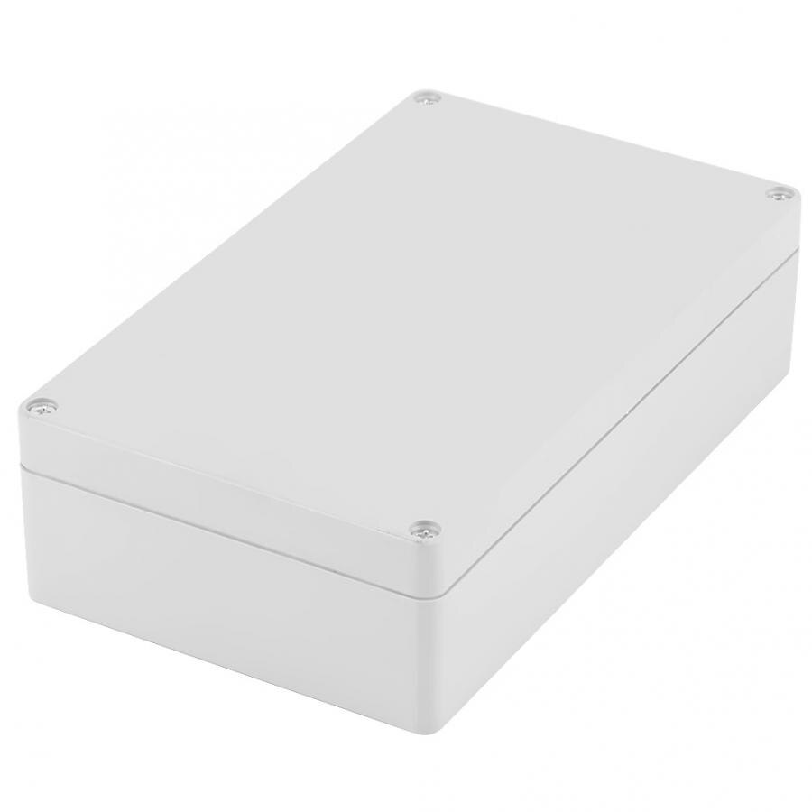 Waterproof Junction Box, White Plastic Enclosure Project Case DIY Wiring Connection Box 200*120*56mm