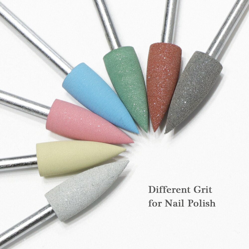 1 Uds. Brocas para uñas cortador de silicona para limas de manicura, rebabas eléctricas para pulir uñas, accesorios herramientas BEGJ01
