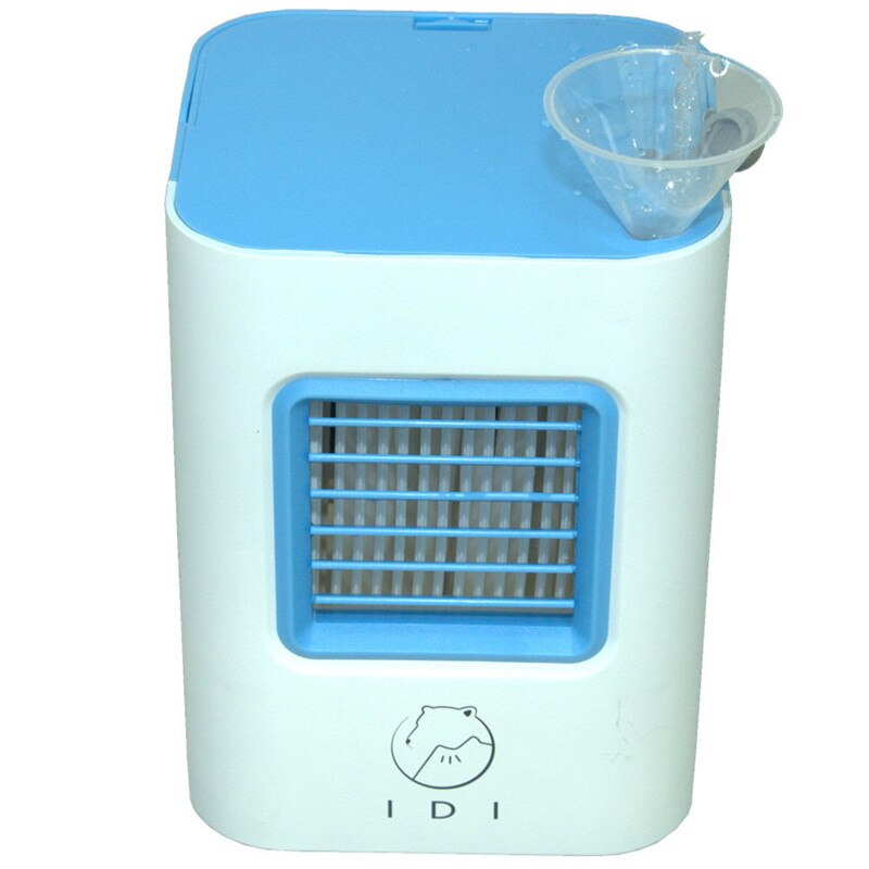 Neue USB Mini Lüfter tragbare klimaanlage für Autos Büro tisch Wasser Klimaanlage Ventilator: blue