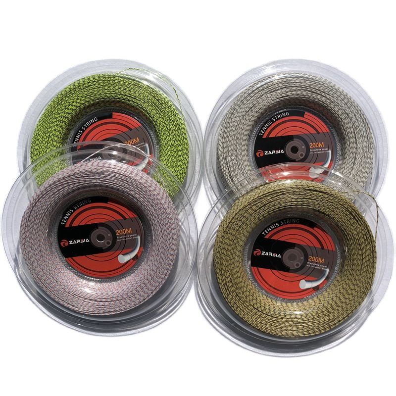 1 Reel Zarsia Spinning Tennis String Filament Flash Nylon Zachte Hoge Elastische Racket Snaren 200M Grote Reel