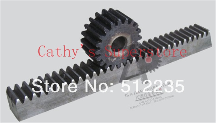 CNC Zahnstange Mod 1,5 45 # Stahl Sporn Ausrüstung 20x20 Länge in 1000mm getriebe Gestell