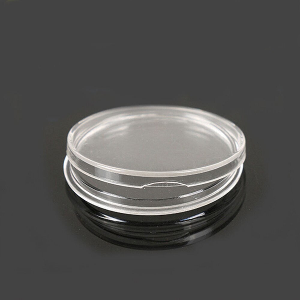 10 stuks/set doorzichtige ronde plastic doosjes 30mm munten