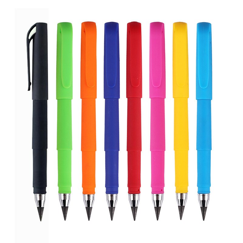 8Pcs Eeuwige Pen Onbeperkt Schrijven Potlood Geen Inkt Pen Uitwisbare Voor Kinderen Tekening School Kantoor Kawaii Briefpapier