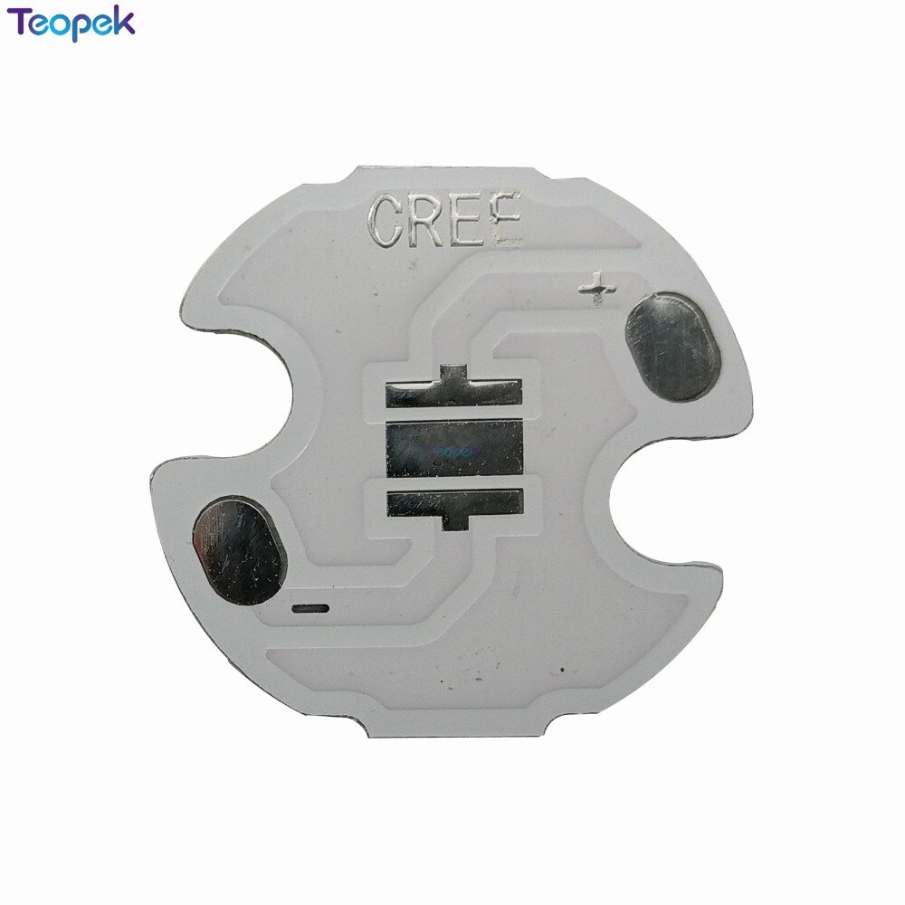Placa PCB LED de aluminio para Cree, XPE, XP-E, XTE, XT-E, XPG, XP-G, 3535, 20mm, 16mm, 14mm, 12mm, 10mm, 8mm, 50 Uds.