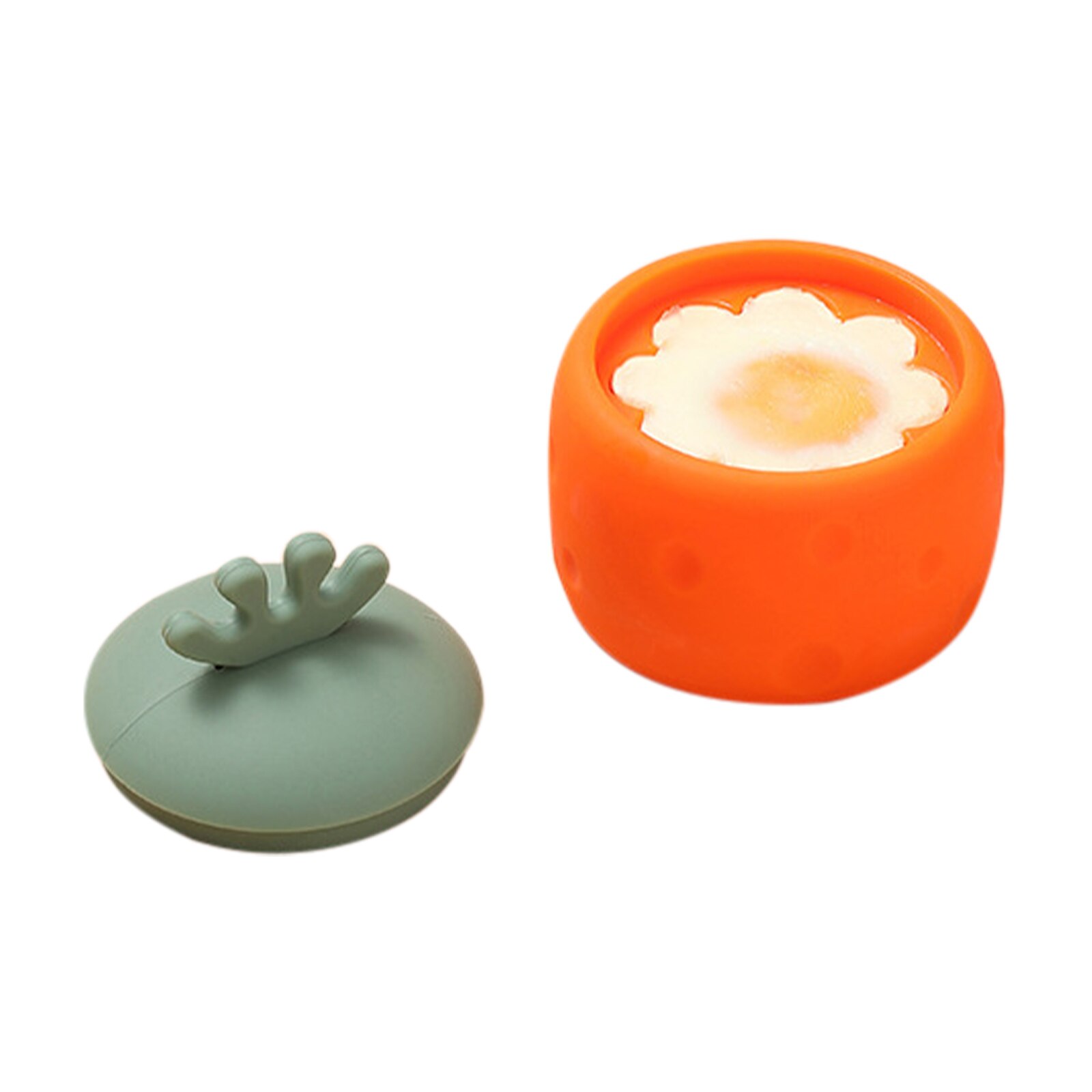 Silikon Ei Tasse Mini Ei Kessel Silikon Dampf Ei Tasse Küche Backen Zubehör Formen Gekochtes Ei Schüssel Kuchen Gelee bilden: Orange