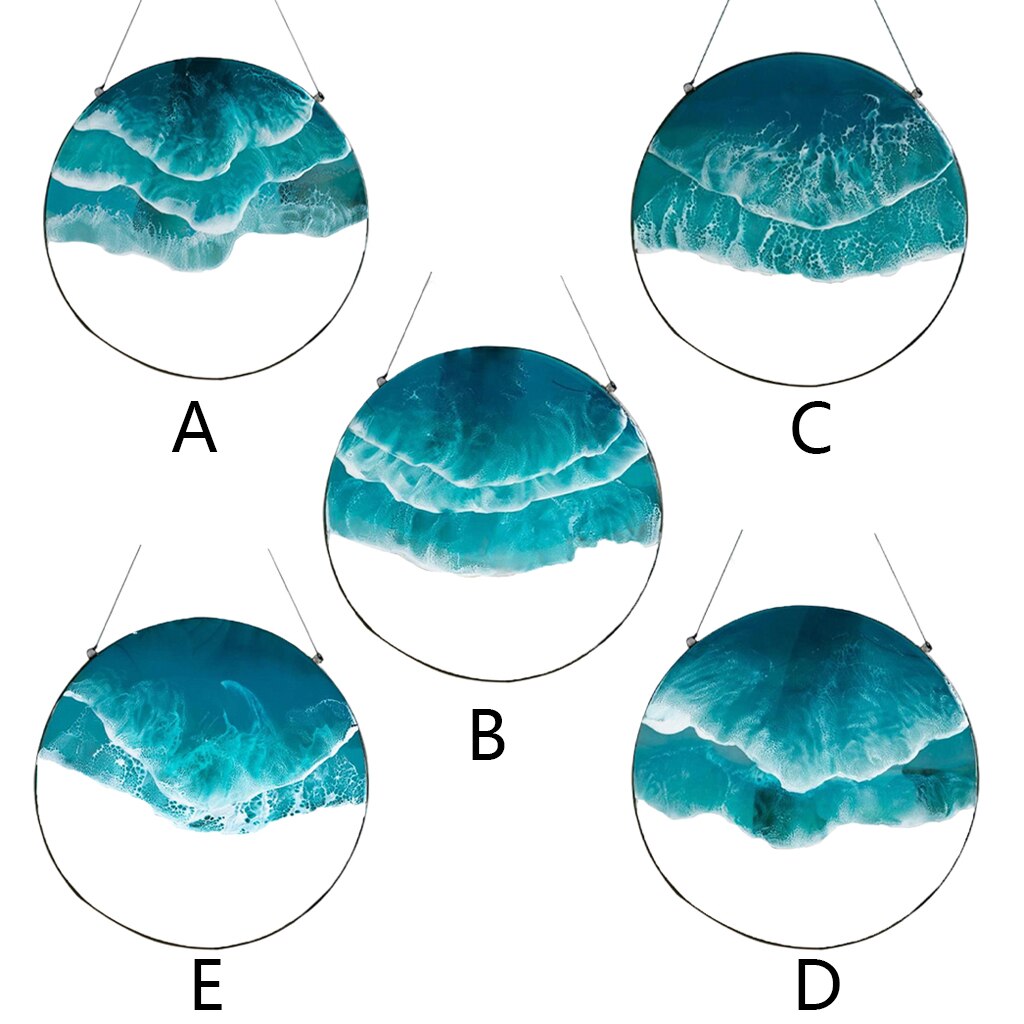 Wave Wall Hanging Panel Interior Home Living Room Hall Hallway Club Backdrop Window Pendants Party Decorative