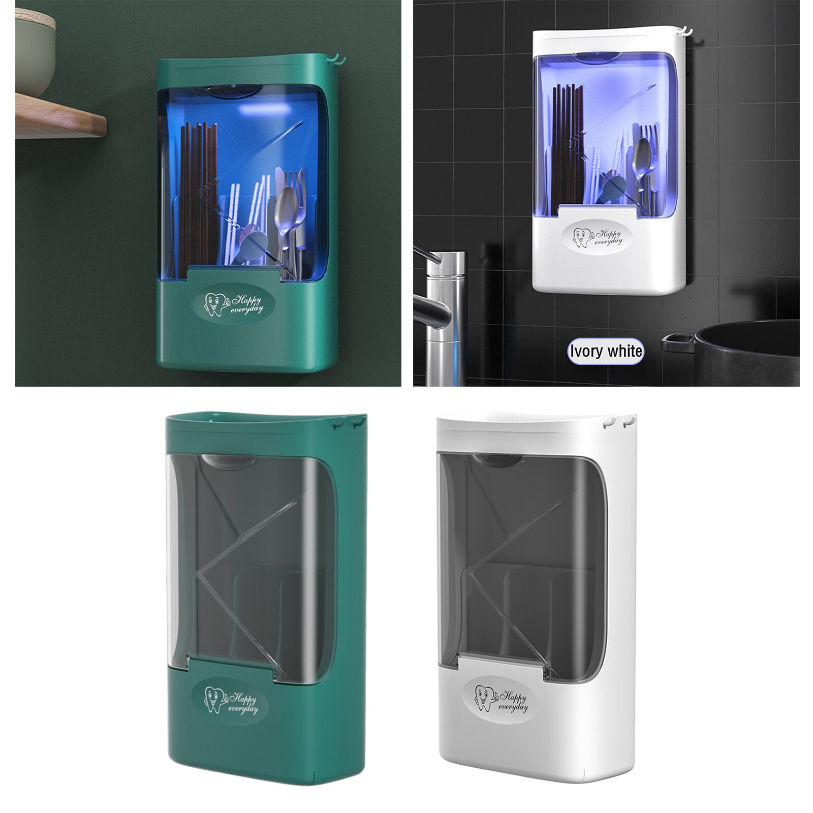 UV Sterlizer Box Cutlery Storage Chopstick Holder UV Disinfection Dryer Box