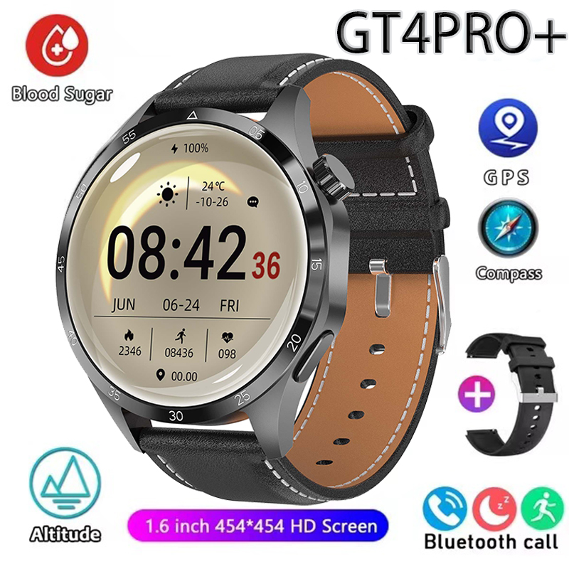 Huawei-Montre connectée GT4 Pro pour homme, GPS, NDavid, écran AMOLED 360x360, fréquence cardiaque, appel Bluetooth, étanche IP68, 2024: Rose