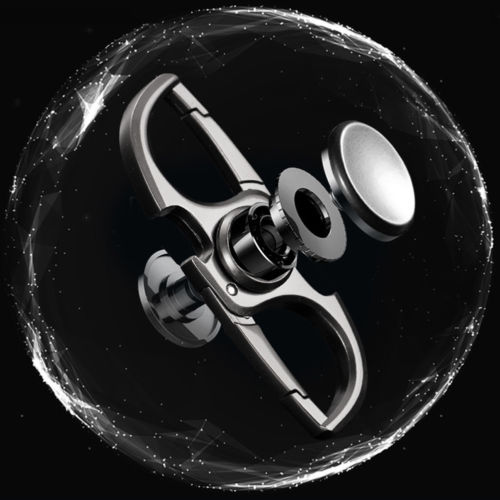 1 stk flaskeåbner nøglering fidget spinner med 2 alu nøgleringe til mænd kvinder nøglering flaskeåbner holdbar