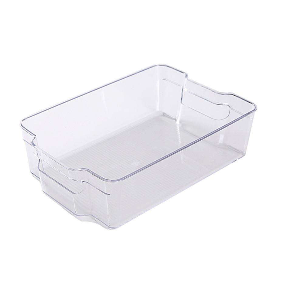 Clair garde-manger organisateur bacs ménage en plastique alimentaire stockage panier boîte pour cuisine comptoirs armoires réfrigérateur congélateur: F