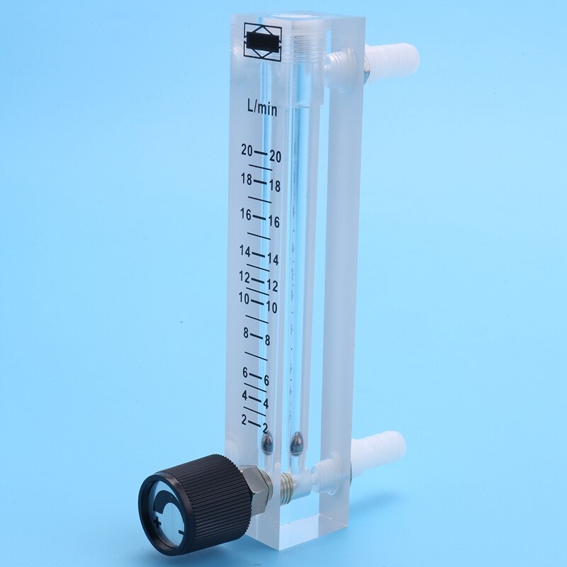 Flowmeter, LZQ-7 Flowmeter 2-20LPM Flow Meter with Control Valve for Oxygen Air Gas