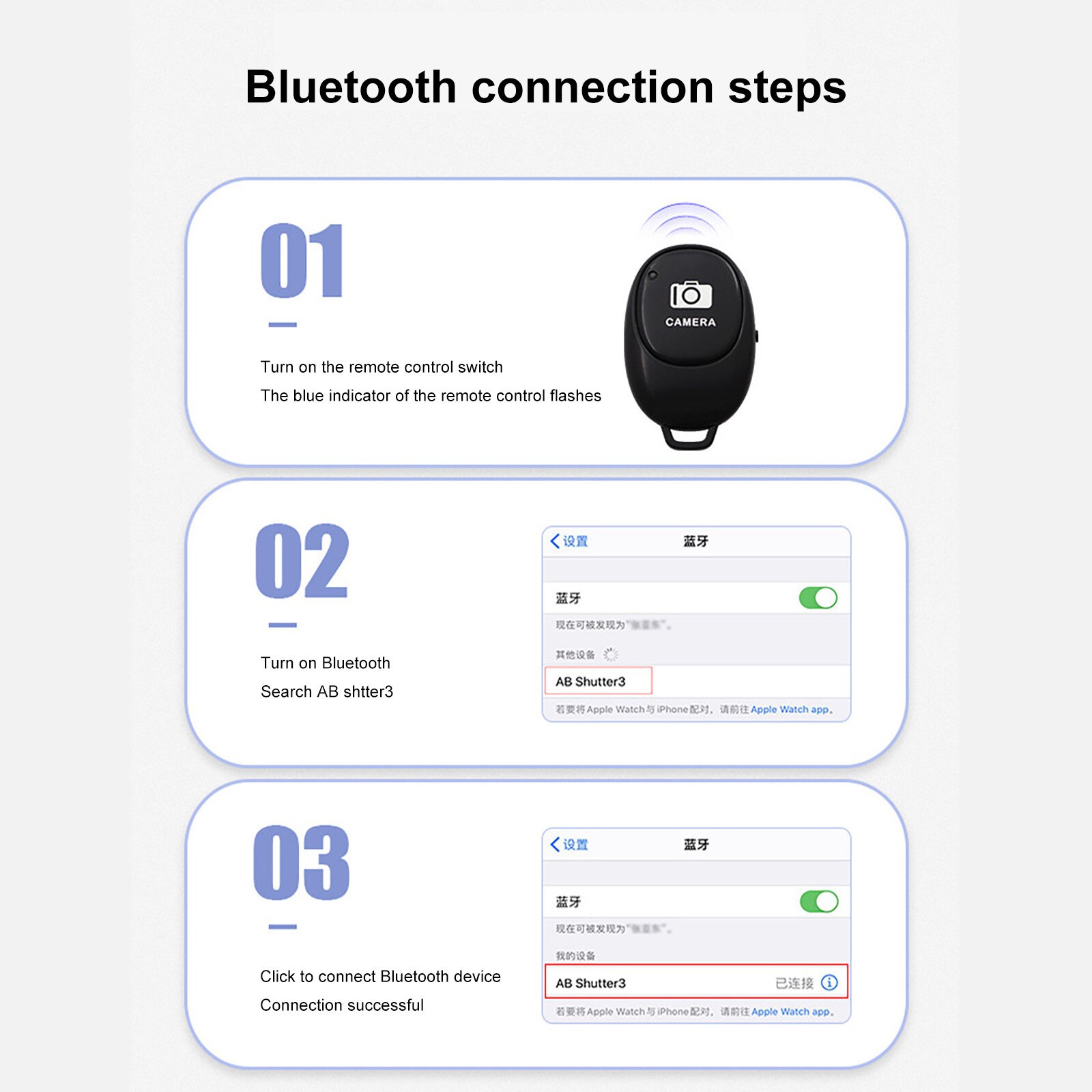 Mini Bluetooth Selfie Control for android phone Self-timer Camera Shutter Controller Wireless remote shutter Selfie in Stock