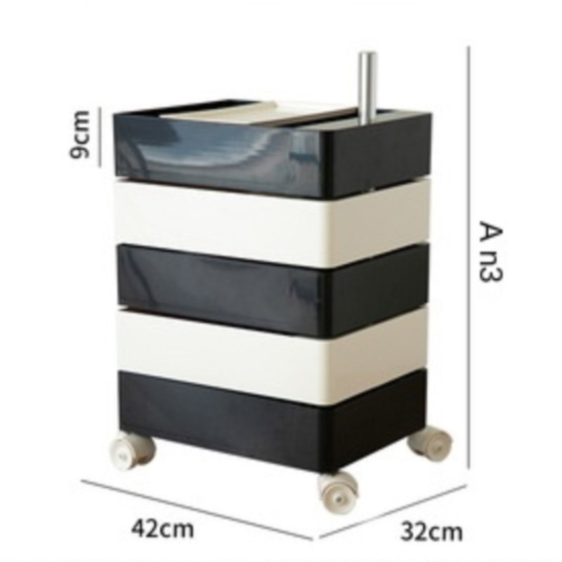 Rotating Storage Cabinet Movable Bedside Table Ins Side Cabinet Minimalist Nordic Storage Cabinet Cosmetic Storage Cabinet: Lilac