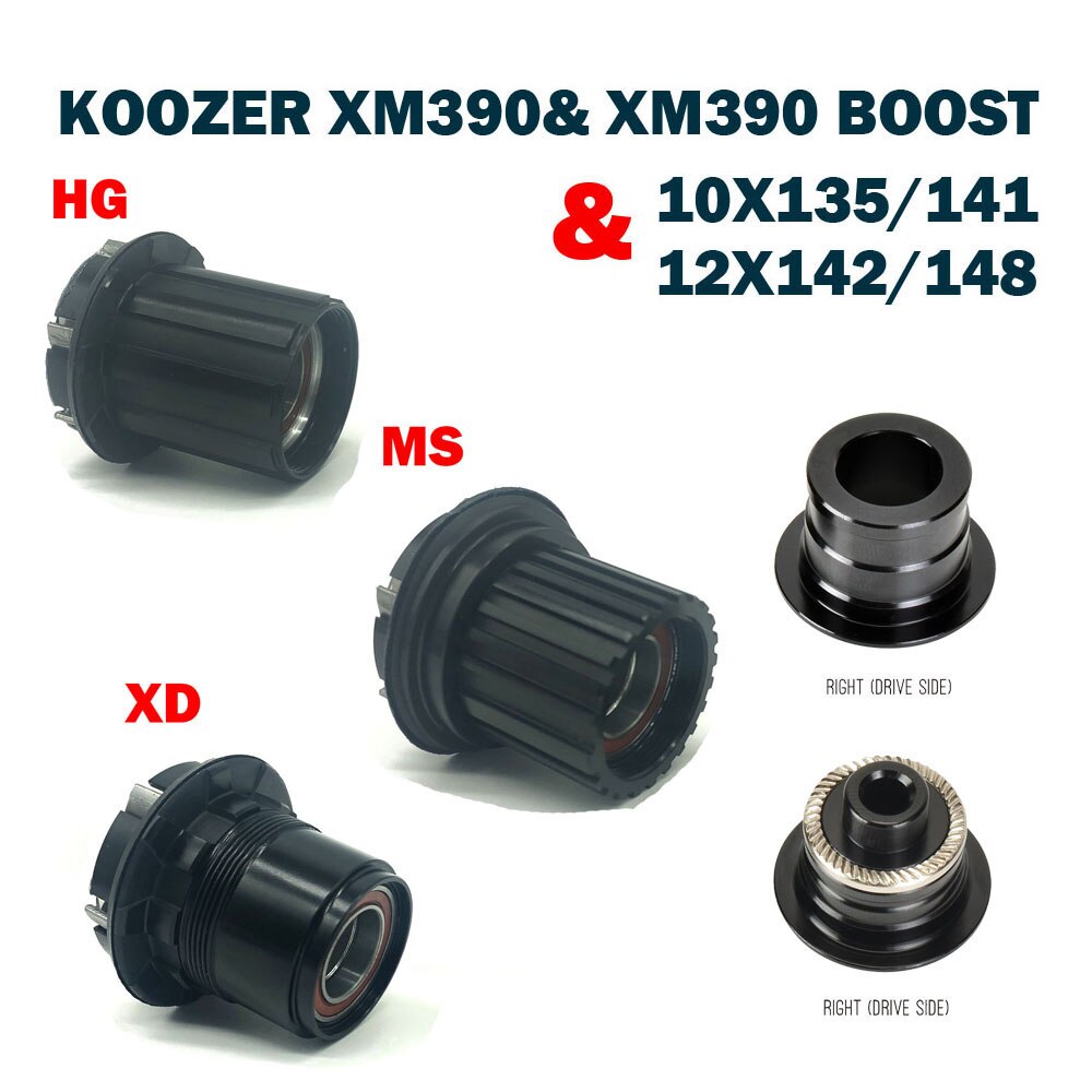 Koozer MTB Bicycle Hub Cassette 12 Speed Body for XM390 390 BOOST Hyperglide HG 8-11S Eagle NX GX XD Micro Spline MS 12S Freehub