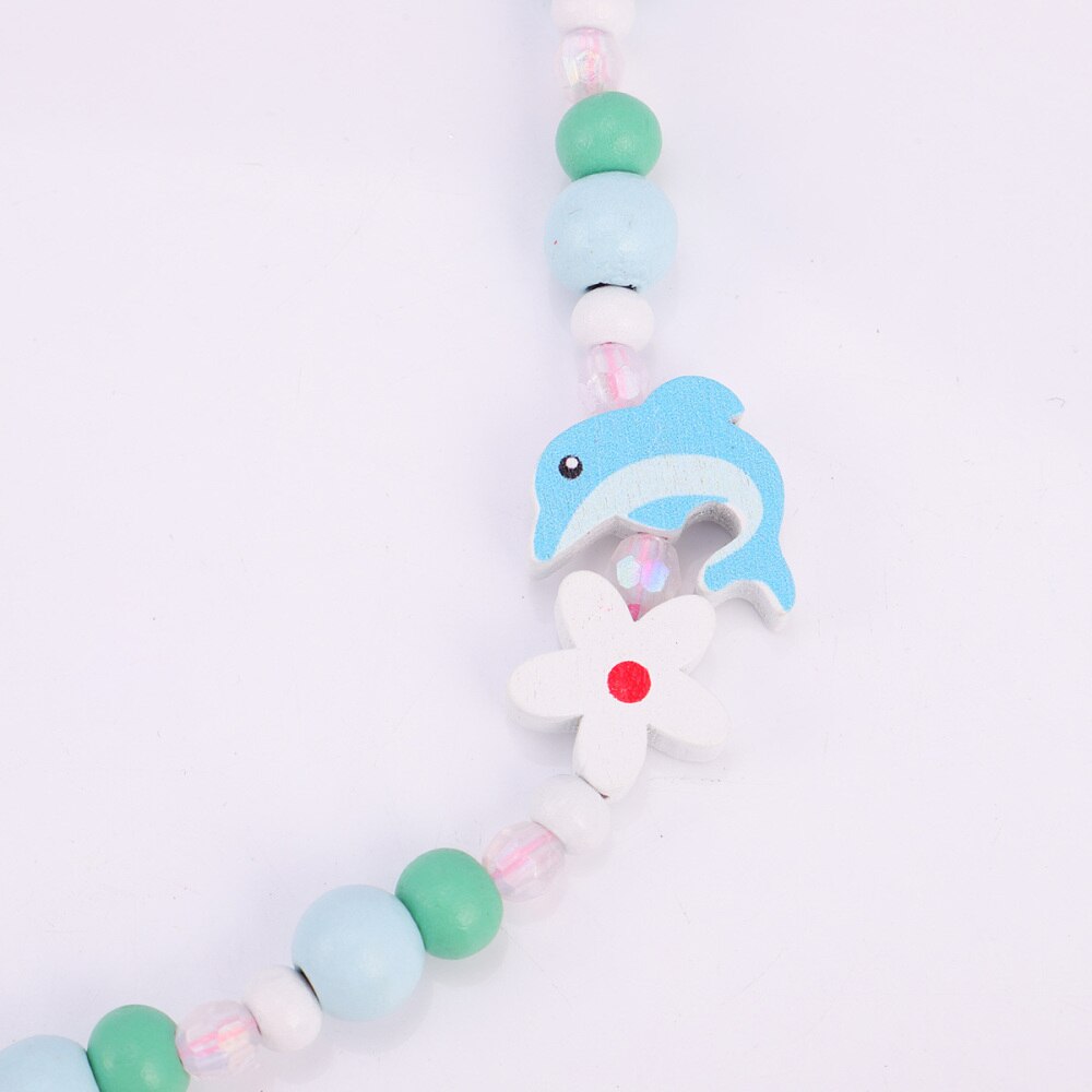 5 Sets Kids Cartoon Kralen Ketting Armband Set Schattige Sieraden Set Ketting En Armband Cadeau Voor Verjaardagsfeestje
