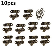 Wood Lock Latch Clasp Fixing Screw Right Hook Jewelry Accessories Mini