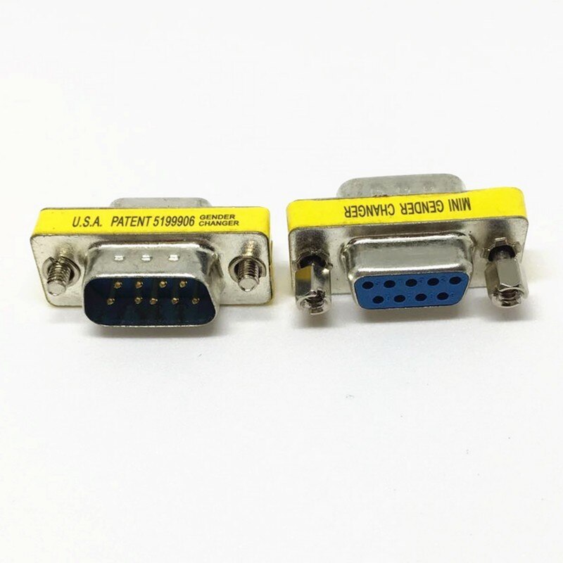 1Pcs RS-232 DB9 Male to Male / Female to Female / Male to Female Serial Mini Gender Changer Coupler Adapter DB 9Pin Connector