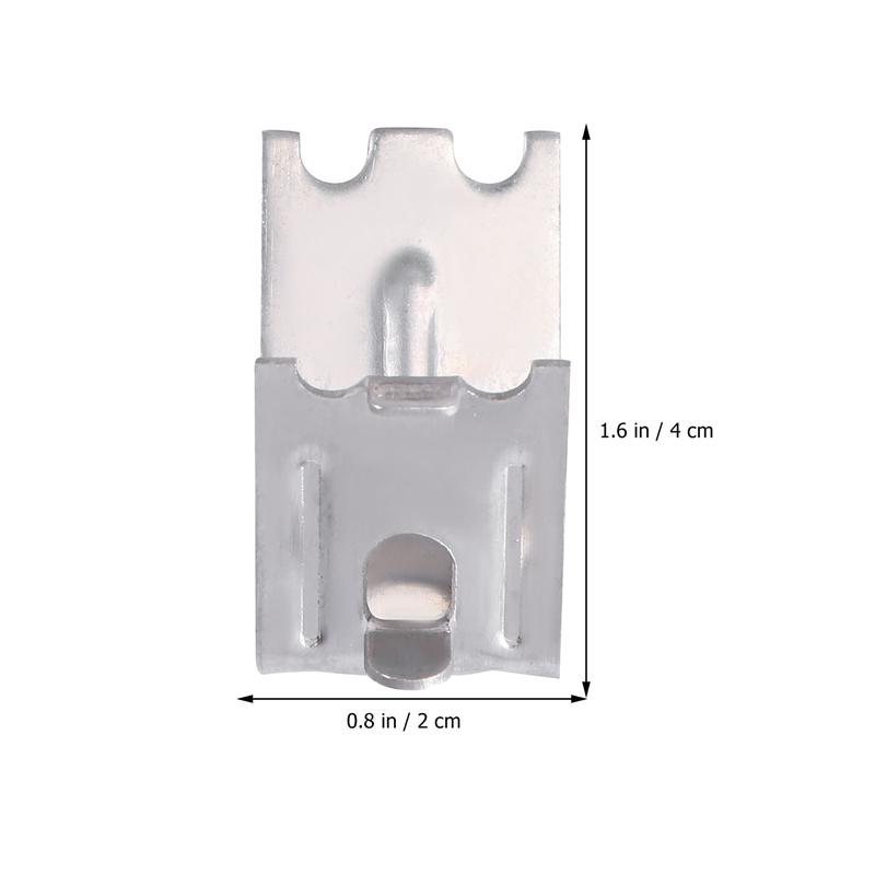 20pcs Stainless Steel Freezer Shelf Clip Replacement Fridge Cooler Shelf Clips Support Hooks