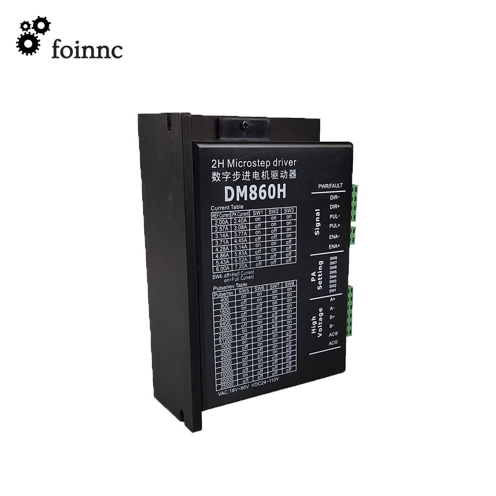 2-phase Digital Stepper motor driver DM860H microstep motor brushless DC motor shell for 57 86 stepper motor Nema23 34