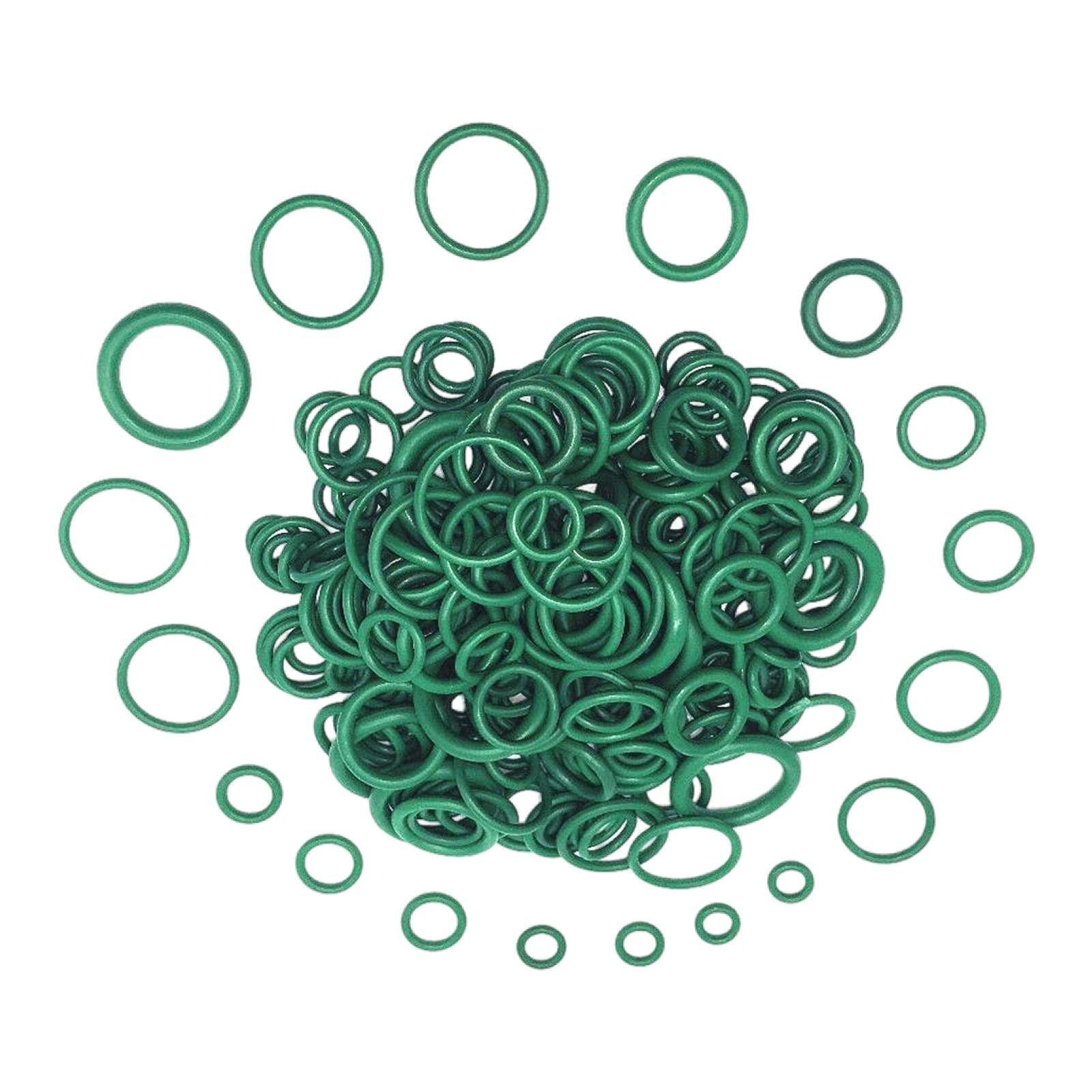 270 Pieces Rubber O-Ring Assortment Kit 8 Different Sizes for Vehicle Repair, with Transparent Plastic Box