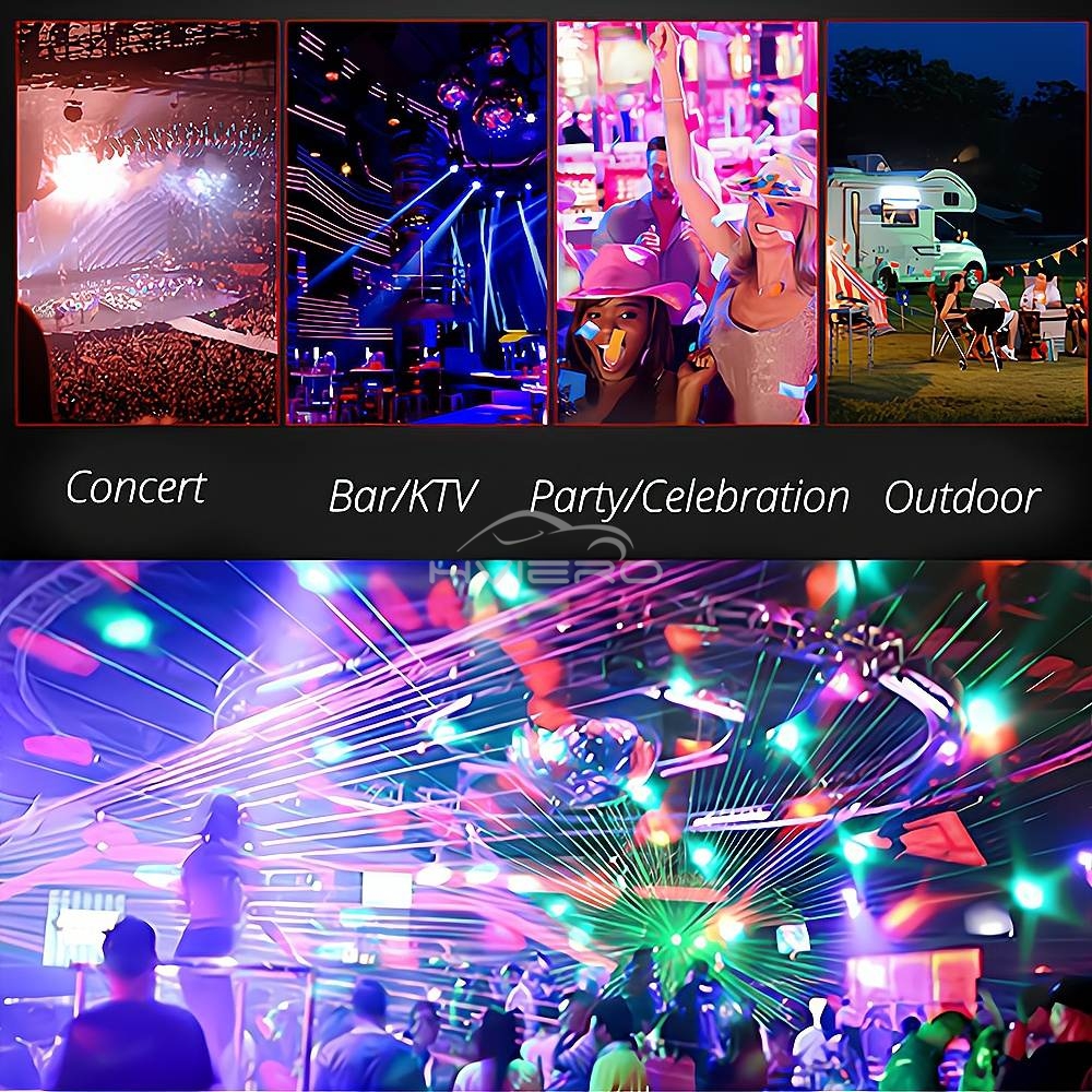 1 stk. usb dj-lykt led-bar nattlys led rgb-diskotekprojektor velkomstmikrokrystallkulelyd festatmosfærelampe