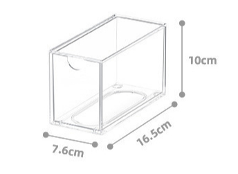 Schreibtisch-Organizer, Schubladentyp, Acryl-Kasten, Schreibwaren-Organizer, Kosmetik-Organizer für machen-hoch-Aufbewahrung, Schreibwaren-Zubehör: Braun