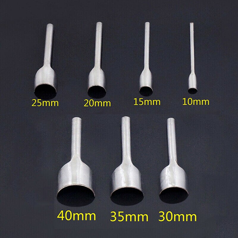 7 Stuk Holle Gat Punch Half-Ronde Riem Lederen Arcuate Hoeksnijder Puncher