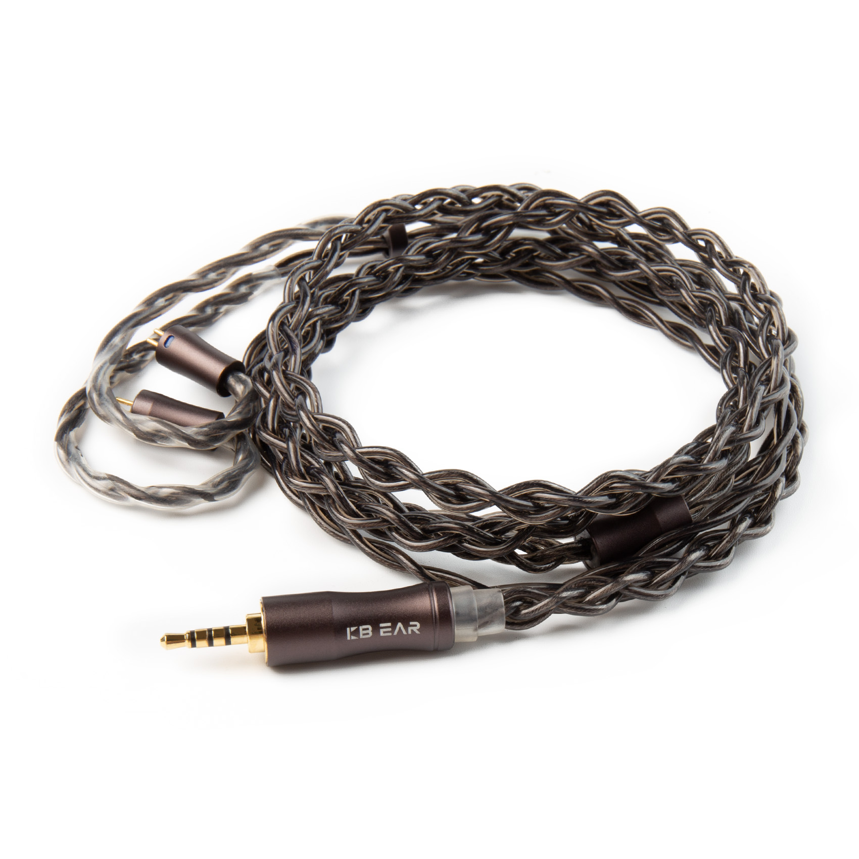 KBEAR Hazy 6N grafeno + aleación de cobre-plata Cable de actualización trenzado mixto Cable de auriculares MMCX/conector de 2 pines 3,5mm/2,5mm/4,4 m