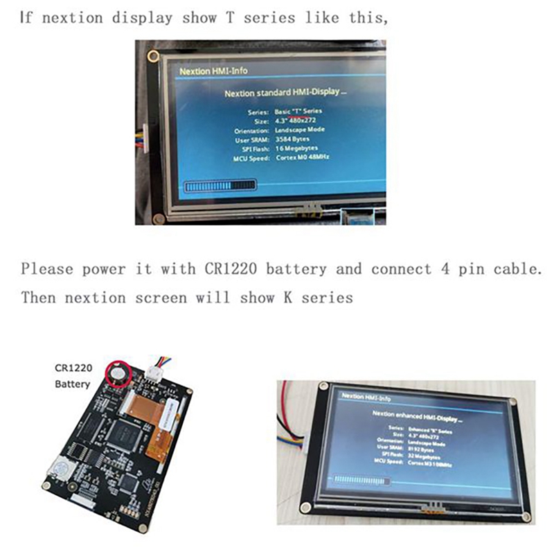 Nextion NX3224K024 Verbeterde Versie 2.4 Inch Human-Machine Interface Hmi Engels Versie Kernel Lcd Module Display