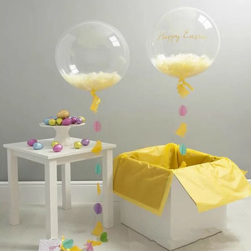 1pc helium bobo ballonger gjennomsiktig pvc ballong 12/24/36 tommers bursdagsfest dekorasjon luftballonger bryllup dekor favoriserer