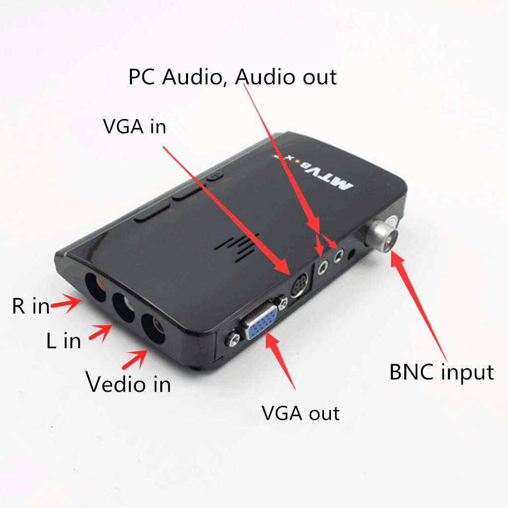 Digitale Computer Vga Tv Programma Tuner Ontvanger Monitor Us Plug W/Afstandsbediening Voor Projector