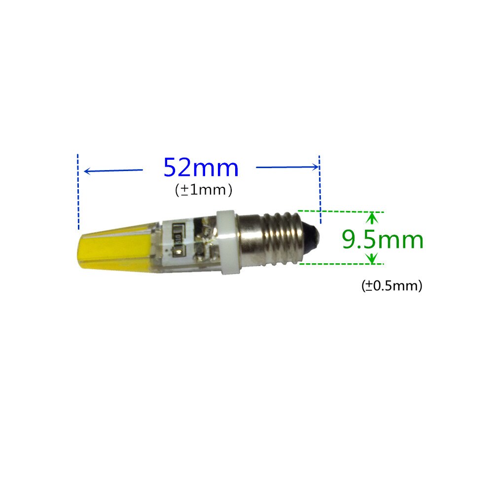 LED COB E10 12V Instrument lamp 220V Verlichting lamp E10 AC12V Zaklamp lamp Kroonluchter Kristal lamp