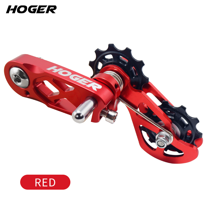 HOGER MTB Dirt Jump Single Speed Mountain Bike Chain Tensioner XC DJ AM DH Chain Guide Bicycle Accessories CNC Machining Pulley: Yellow