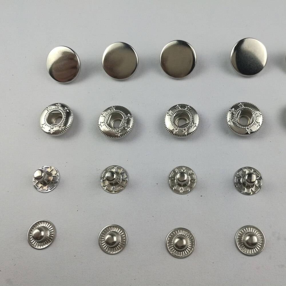 50 stuks leren ambachtelijke snelklinknagel drukknopen voor kleding tassen schoenen 10/12.5/15mm leren decoratieve gecombineerde knopen