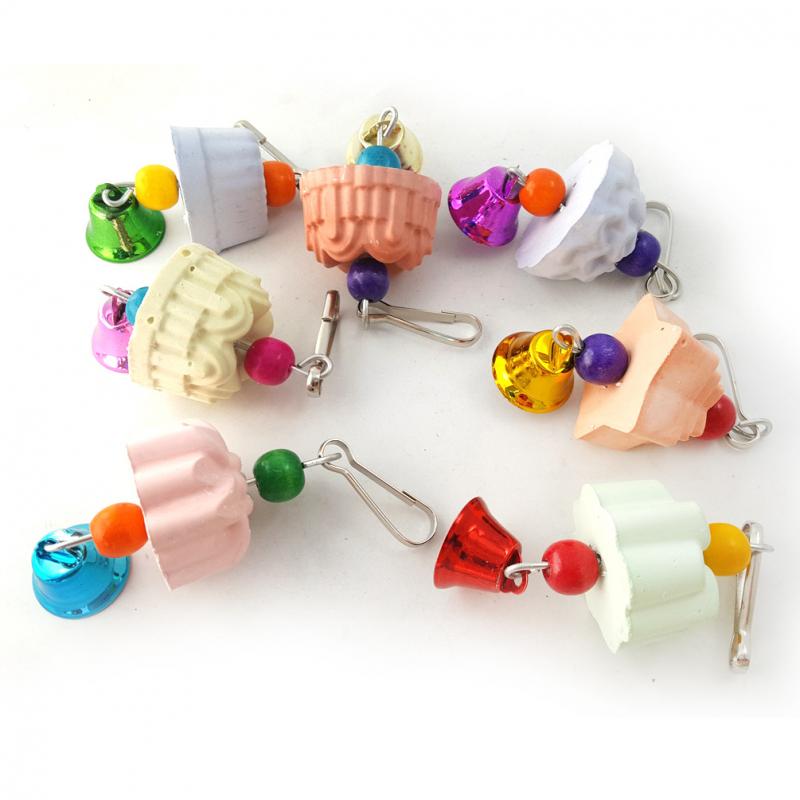 3 Kinds Of Parrot Toys, Bird Swing Toy Colorful Chewing Toys Hanging Swing Bell Pet Simulation Bird Nest Ladder Toys Bird Toys: 1pc random