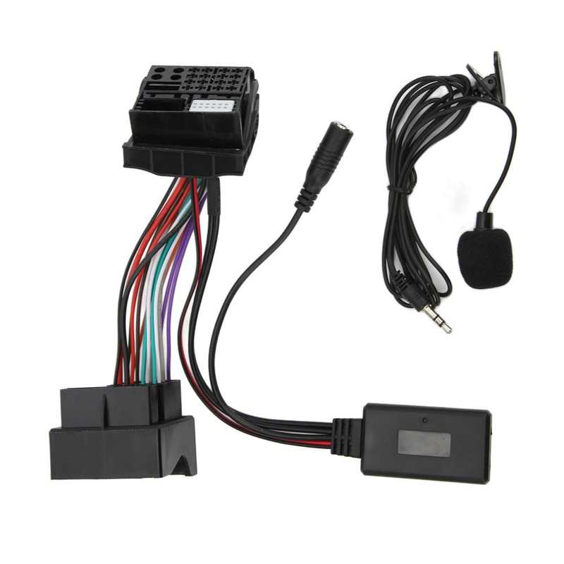 Kabel AUX audio kompatybilny mikrofon wymiana zespołu zewnętrznego dla Peugeot 207 307 308 407 607 dla samochodu