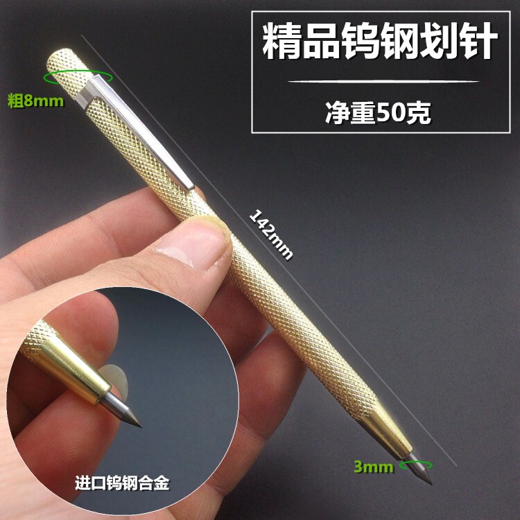 Hardmetalen Tip Scriber Ets Pen Carve Glas silicon quartz Graveur Metal Tool