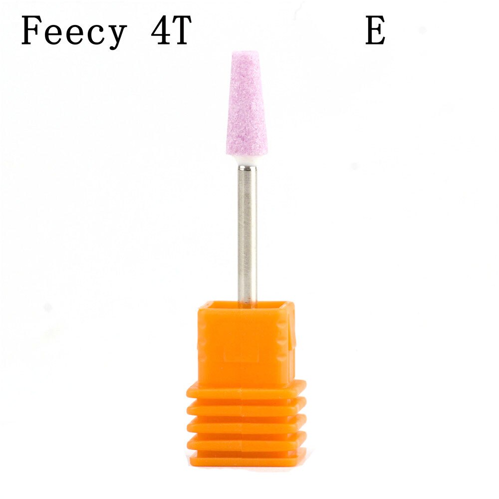 Boule caoutchouc ongles forets pierre céramique fraisage corindon coupeurs brosse électrique Machine rotative vernis manucure outils fefairy 4T: Feecy 4T E
