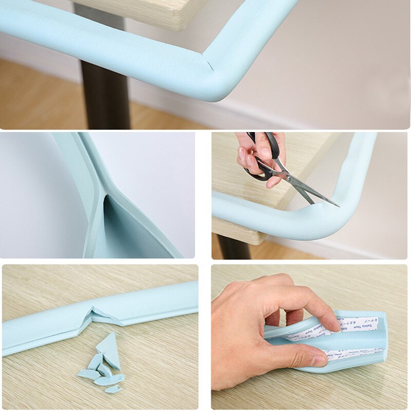 2m u-vormige babyveiligheidskussen met zachte hoekrand en schuimbescherming voor glazen tafel  -17 an88